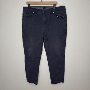 GAP Men's Blue Gray Chinos Straight Fit Pants Size Measures 40 x 28